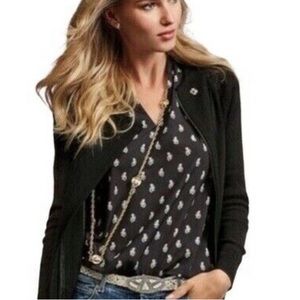 Cabi Memento Blouse Tank Sleeveless Navy Blue & White #3435 Size X Small